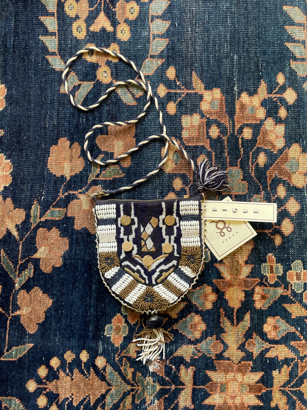 Figue Beaded Purse